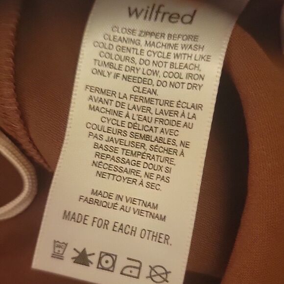 Wilfred Women's Tan Flared Pants Sz 10 - Picture 5 of 9